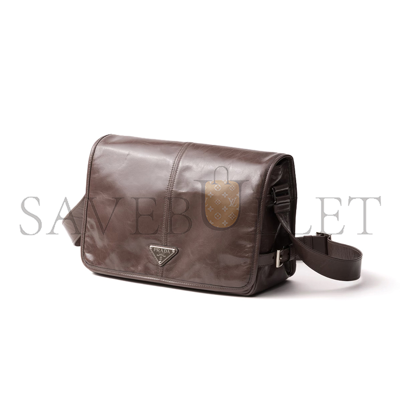 PRADA LEATHER SHOULDER BAG 2VD07 (30*20*11cm)
